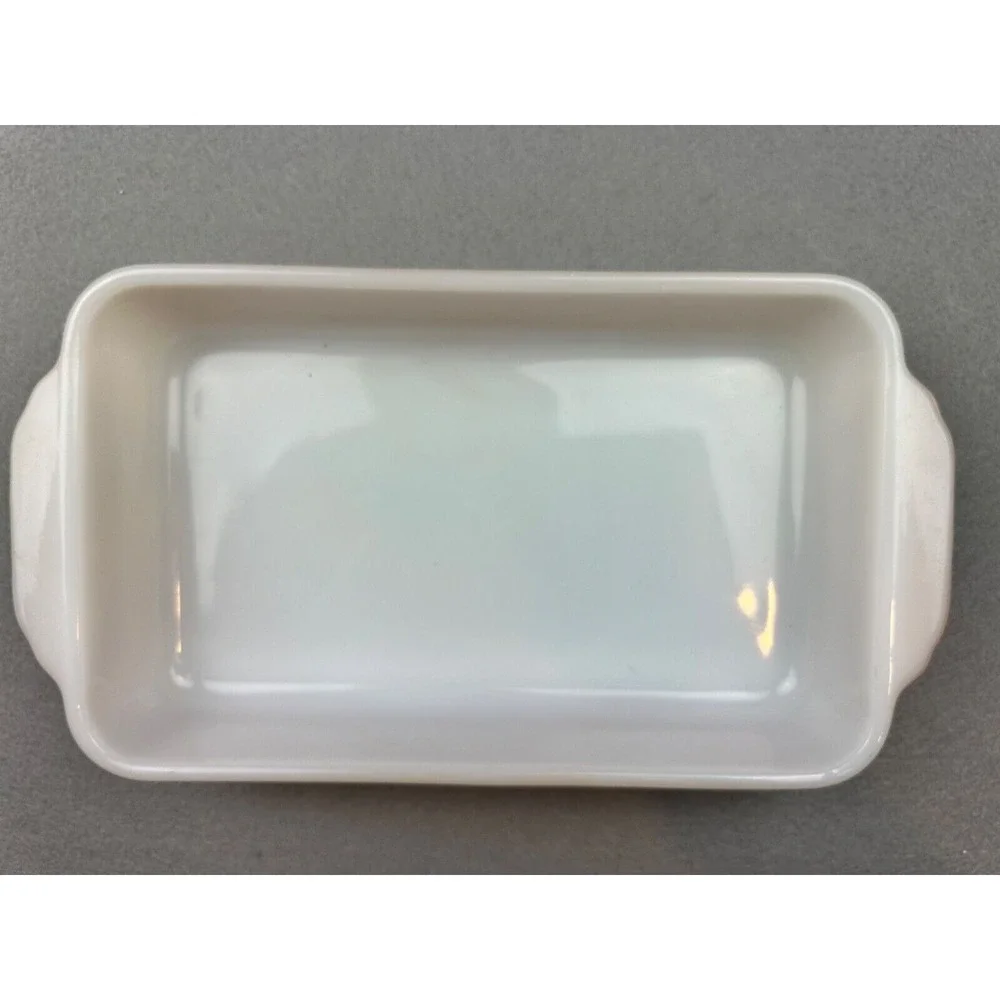 2 Vintage‎ Fire King #410 Peach Lustre 1-1/2 Quart  & #409 1 QT Casserole Pans